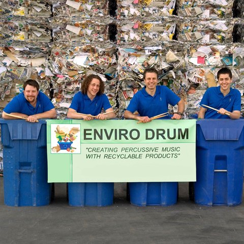 Enviro Drum Percussive Music with Recyclable Instruments
